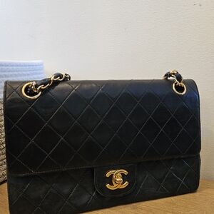 Chanel Black Quilted Leather Shoulder Bag